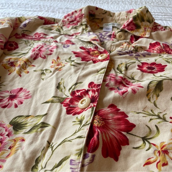 Coldwater Creek Floral Print Lightweight Jacket - Picture 6 of 8